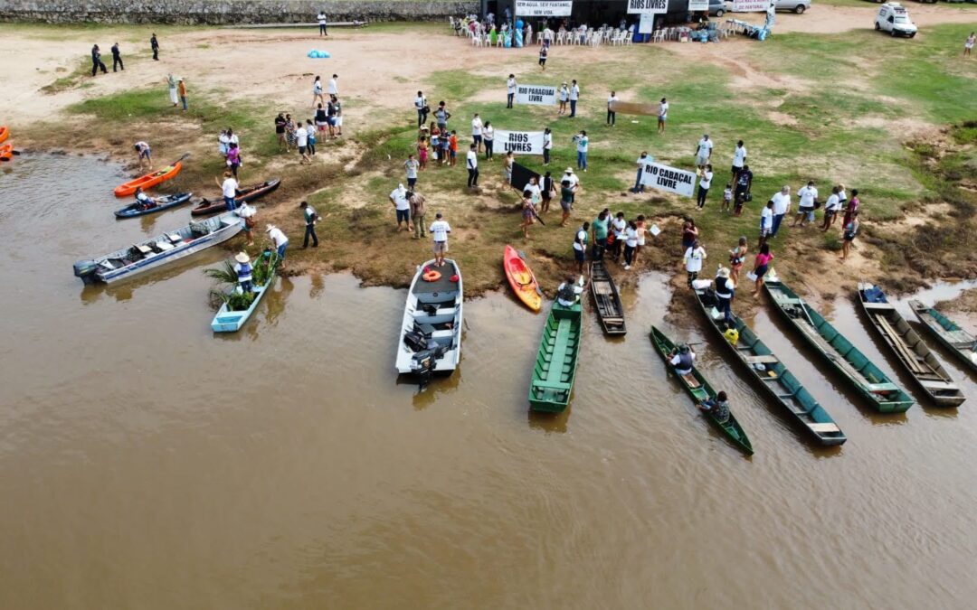 Campanha Rios Livres é lançada no 1° encontro dos canoeir@s e caiaqueir@s durante o retorno das águas no Pantanal
